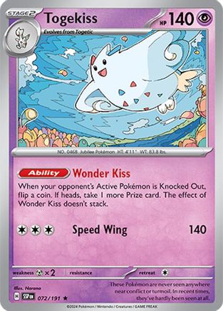 Togekiss (072/191) [Scarlet & Violet: Surging Sparks] - Trinity Hobby