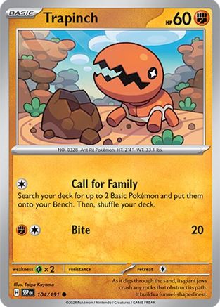 Trapinch (104/191) [Scarlet & Violet: Surging Sparks] - Trinity Hobby