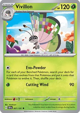 Vivillon (007/191) [Scarlet & Violet: Surging Sparks] - Trinity Hobby
