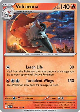 Volcarona (025/191) [Scarlet & Violet: Surging Sparks] - Trinity Hobby
