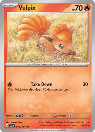 Vulpix (016/191) [Scarlet & Violet: Surging Sparks] - Trinity Hobby