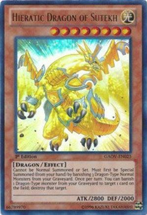 Hieratic Dragon of Sutekh [GAOV-EN025] Ultra Rare - Trinity Hobby
