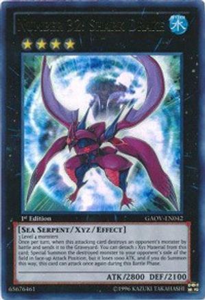 Number 32: Shark Drake [GAOV-EN042] Ultra Rare - Trinity Hobby