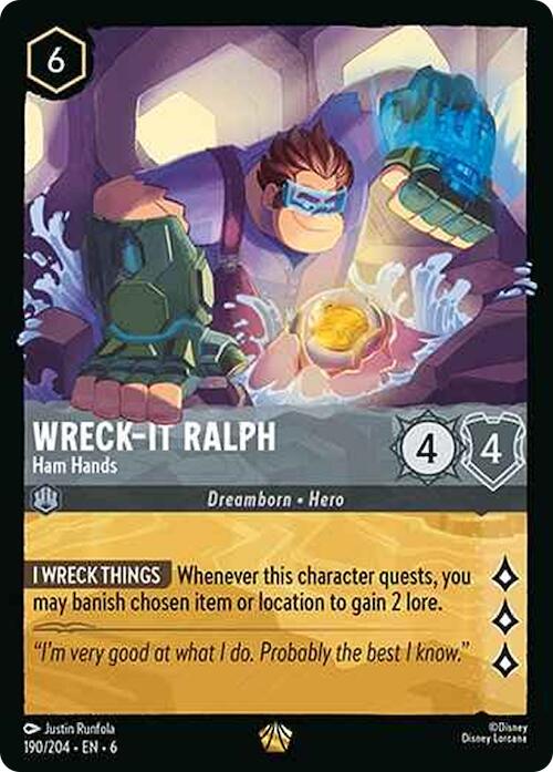 Wreck-It Ralph - Ham Hands (190/204) [Azurite Sea] - Trinity Hobby