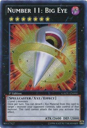 Number 11: Big Eye [GAOV-EN090] Secret Rare - Trinity Hobby