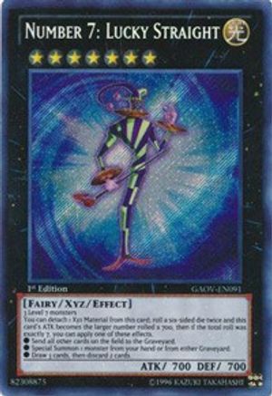 Number 7: Lucky Straight [GAOV-EN091] Secret Rare - Trinity Hobby