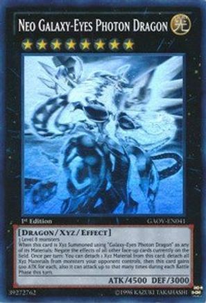 Neo Galaxy-Eyes Photon Dragon [GAOV-EN041] Ghost Rare - Trinity Hobby