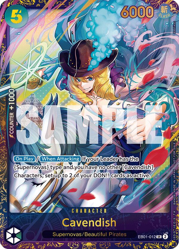 Cavendish (Treasure Cup 2024) (EB01-012) - [One Piece Promotion Cards] Foil - Trinity Hobby