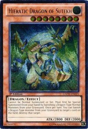 Hieratic Dragon of Sutekh [GAOV-EN025] Ultimate Rare - Trinity Hobby