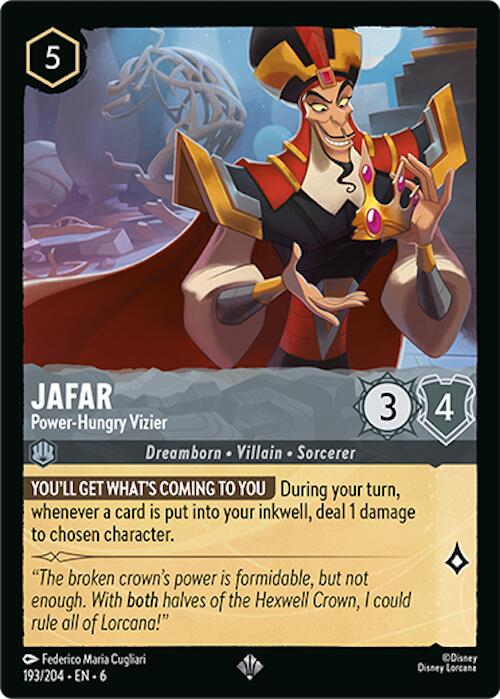 Jafar - Power-Hungry Vizier (193/204) [Azurite Sea] - Trinity Hobby