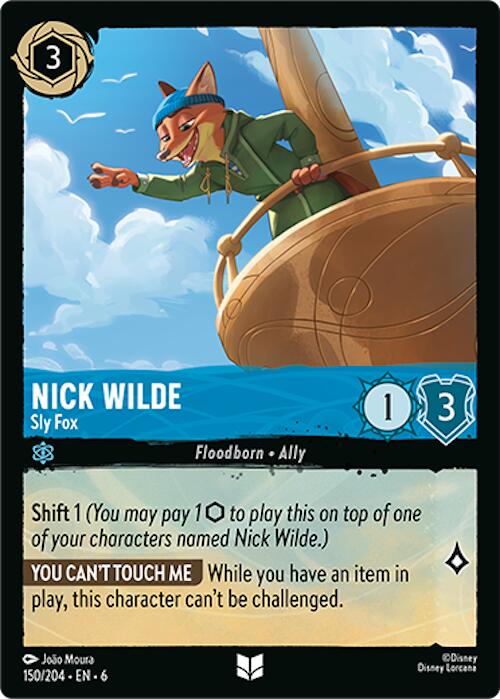 Nick Wilde - Sly Fox (150/204) [Azurite Sea] - Trinity Hobby