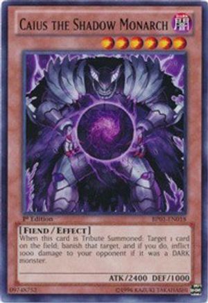 Caius the Shadow Monarch [BP01-EN018] Rare - Trinity Hobby
