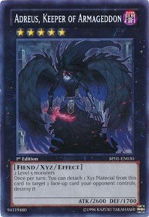 Adreus, Keeper of Armageddon [BP01-EN030] Rare - Trinity Hobby