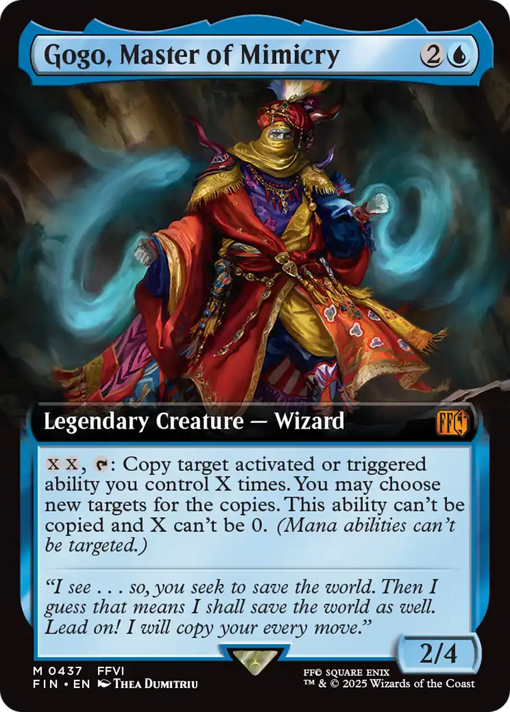 Gogo, Master of Mimicry  [Foil]  (FIN-437) - [FINAL FANTASY]: (Extended Art) - Trinity Hobby