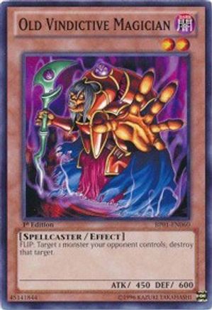 Old Vindictive Magician [BP01-EN060] Common - Trinity Hobby