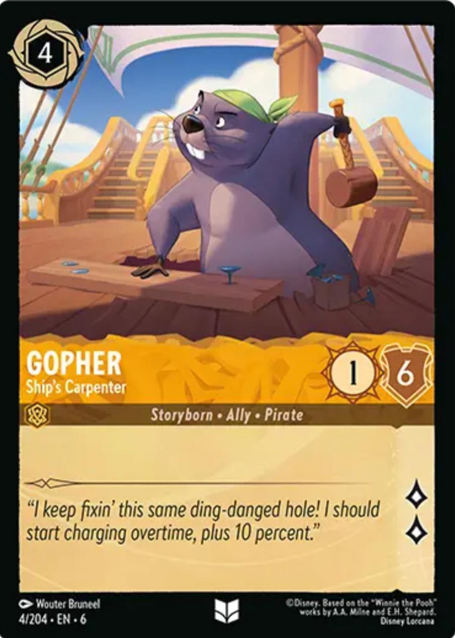 Gopher - Ship's Carpenter (4/204) [Azurite Sea] - Trinity Hobby