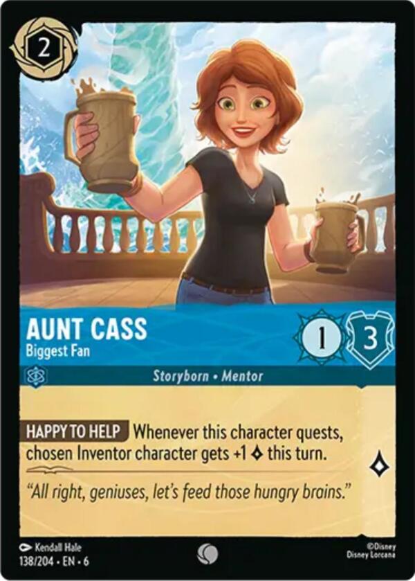 Aunt Cass - Biggest Fan (138/204) [Azurite Sea] - Trinity Hobby