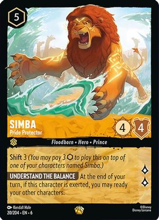 Simba - Pride Protector (20/204) - [Azurite Sea] - Trinity Hobby