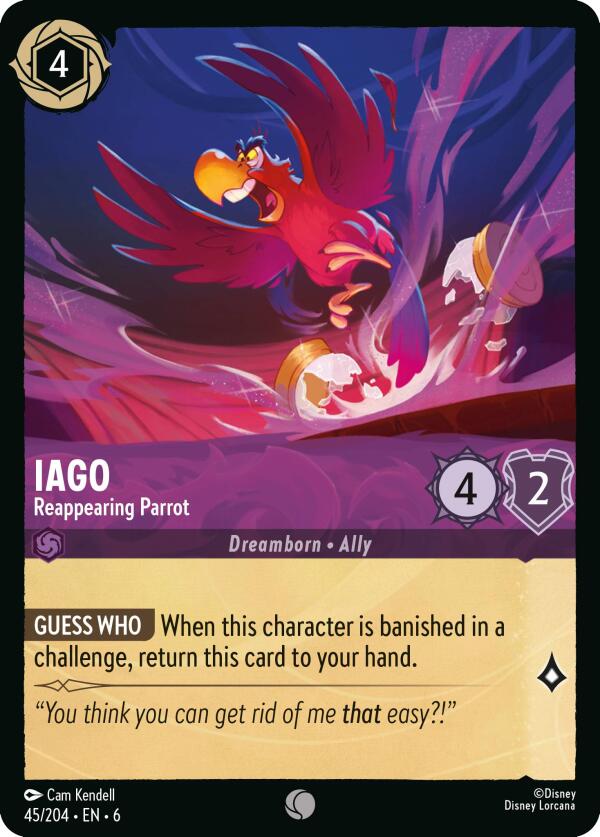 Iago - Reappearing Parrot (45/204) [Azurite Sea] - Trinity Hobby
