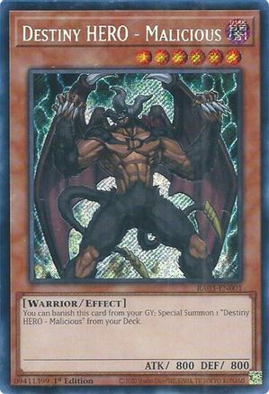 Destiny HERO - Malicious (Secret Rare) [RA03-EN001] Secret Rare - Trinity Hobby