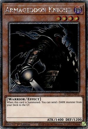 Armageddon Knight (Platinum Secret Rare) [RA03-EN002] Platinum Secret Rare - Trinity Hobby