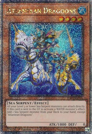 Atlantean Dragoons (Quarter Century Secret Rare) [RA03-EN006] Quarter Century Secret Rare - Trinity Hobby