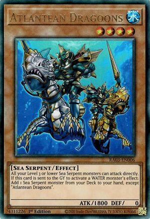 Atlantean Dragoons (UTR) [RA03-EN006] Prismatic Ultimate Rare - Trinity Hobby