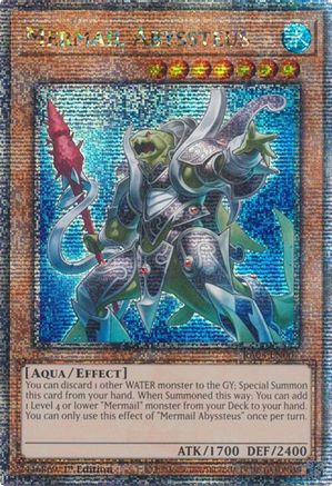 Mermail Abyssteus (Quarter Century Secret Rare) [RA03-EN007] Quarter Century Secret Rare - Trinity Hobby