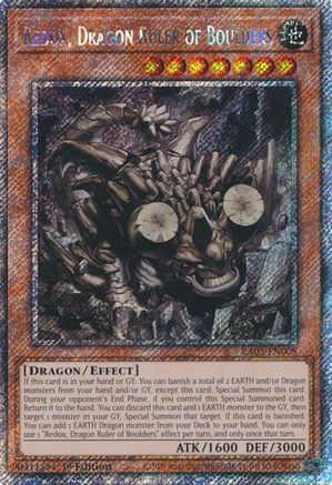 Redox, Dragon Ruler of Boulders (Platinum Secret Rare) [RA03-EN008] Platinum Secret Rare - Trinity Hobby