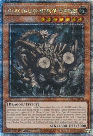 Redox, Dragon Ruler of Boulders (Quarter Century Secret Rare) [RA03-EN008] Quarter Century Secret Rare - Trinity Hobby