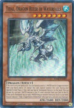 Tidal, Dragon Ruler of Waterfalls [RA03-EN009] Super Rare - Trinity Hobby
