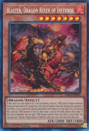 Blaster, Dragon Ruler of Infernos (CR) [RA03-EN010] Prismatic Collector's Rare - Trinity Hobby