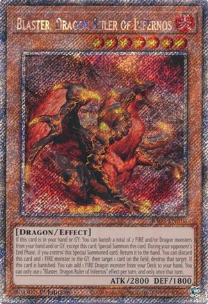 Blaster, Dragon Ruler of Infernos (Platinum Secret Rare) [RA03-EN010] Platinum Secret Rare - Trinity Hobby