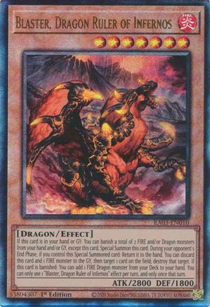 Blaster, Dragon Ruler of Infernos (UTR) [RA03-EN010] Prismatic Ultimate Rare - Trinity Hobby