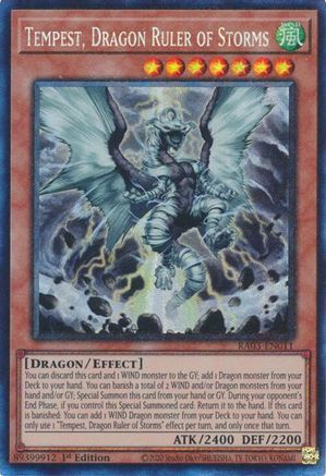 Tempest, Dragon Ruler of Storms (CR) [RA03-EN011] Prismatic Collector's Rare - Trinity Hobby