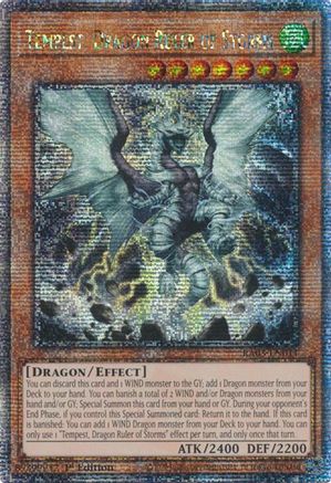 Tempest, Dragon Ruler of Storms (Quarter Century Secret Rare) [RA03-EN011] Quarter Century Secret Rare - Trinity Hobby
