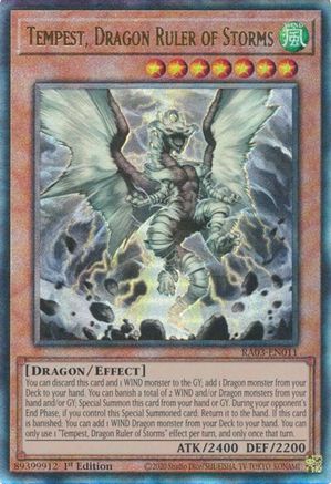 Tempest, Dragon Ruler of Storms (UTR) [RA03-EN011] Prismatic Ultimate Rare - Trinity Hobby