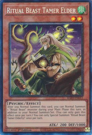 Ritual Beast Tamer Elder (CR) [RA03-EN012] Prismatic Collector's Rare - Trinity Hobby