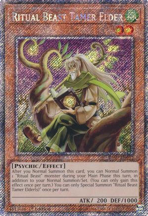 Ritual Beast Tamer Elder (Platinum Secret Rare) [RA03-EN012] Platinum Secret Rare - Trinity Hobby