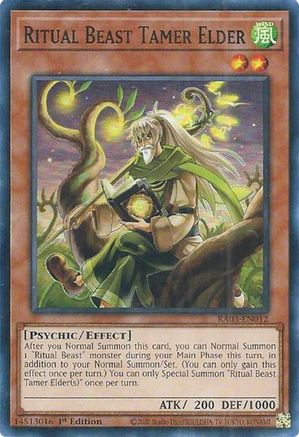 Ritual Beast Tamer Elder [RA03-EN012] Super Rare - Trinity Hobby