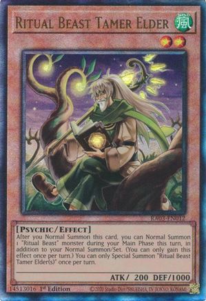 Ritual Beast Tamer Elder (UTR) [RA03-EN012] Prismatic Ultimate Rare - Trinity Hobby