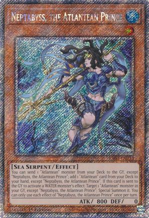 Neptabyss, the Atlantean Prince (Platinum Secret Rare) [RA03-EN013] Platinum Secret Rare - Trinity Hobby