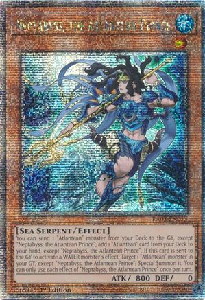 Neptabyss, the Atlantean Prince (Quarter Century Secret Rare) [RA03-EN013] Quarter Century Secret Rare - Trinity Hobby