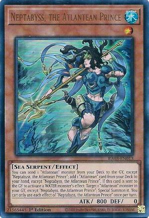 Neptabyss, the Atlantean Prince (UR) [RA03-EN013] Ultra Rare - Trinity Hobby