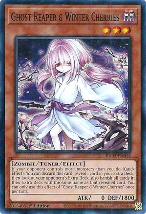 Ghost Reaper & Winter Cherries (Alternate Art) [RA03-EN014] Super Rare - Trinity Hobby
