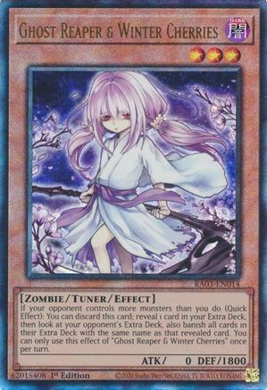 Ghost Reaper & Winter Cherries (Alternate Art) (PUR) [RA03-EN014] Prismatic Ultimate Rare - Trinity Hobby