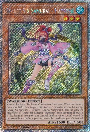 Secret Six Samurai - Hatsume (Platinum Secret Rare) [RA03-EN016] Platinum Secret Rare - Trinity Hobby