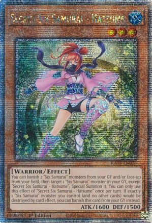 Secret Six Samurai - Hatsume (Quarter Century Secret Rare) [RA03-EN016] Quarter Century Secret Rare - Trinity Hobby