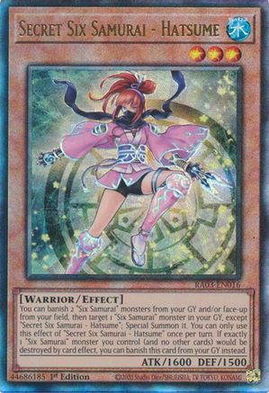 Secret Six Samurai - Hatsume (UTR) [RA03-EN016] Prismatic Ultimate Rare - Trinity Hobby