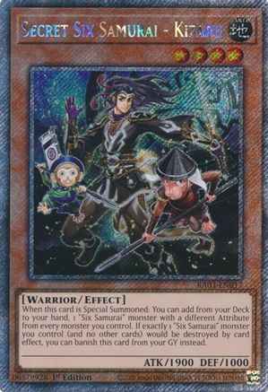 Secret Six Samurai - Kizaru (Platinum Secret Rare) [RA03-EN017] Platinum Secret Rare - Trinity Hobby